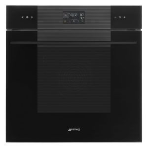 Smeg 60cm Linea Pyrolytic Steam Oven - Pure Black