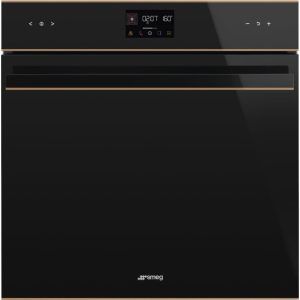 Smeg 60cm Dolce Stil Novo Pyrolytic Oven - Black With Copper Trim