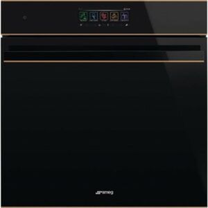 Smeg Dolce Stil Novo 60cm Pyrolytic Steam Oven - Black