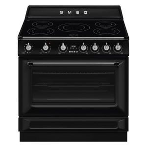 Smeg 90cm Victoria Induction Cooker 5 Zones 9 Functions - Black