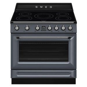Smeg 90cm Victoria Induction Pyro Cooker - Slate Grey