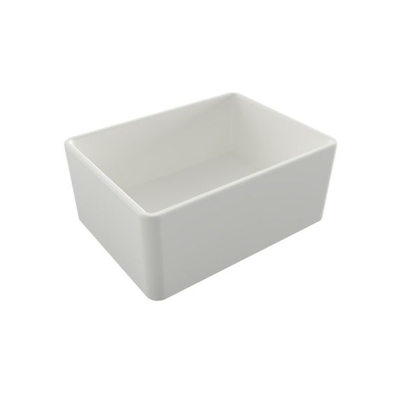 Turner Hastings Novi 60x46mm Fireclay Single Bowl Butler Sink - Matte White