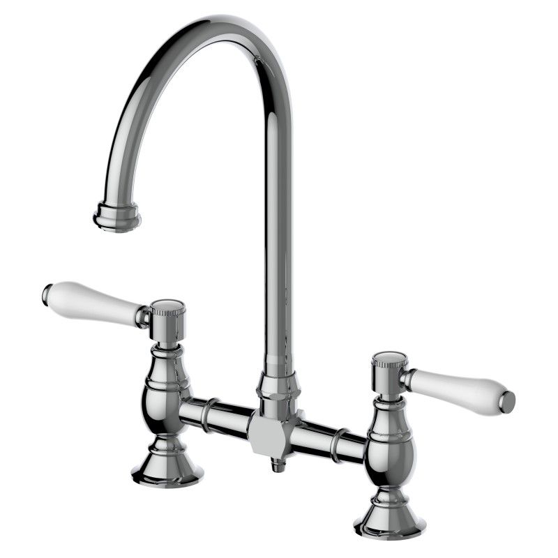 Armando Vicario Provincial Exposed Breech Kitchen Tap Chrome