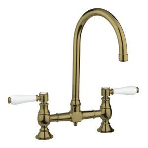 Armando Vicario Provincial Exposed Breach Kitchen Tap - Bronze