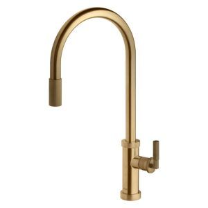 Armando Vicario Urban D Pull Out Kitchen Mixer - Gold