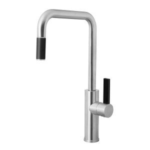 Armando Vicario Luz Kitchen Mixer Tap with Pull Out - Chrome