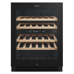 Vintec 40 Bottle Dual Zone Wine Fridge Cabinet - Black