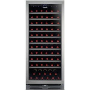 Vinctec Single Zone 130 Bottle Wine Cabinet - Stainless Steel
