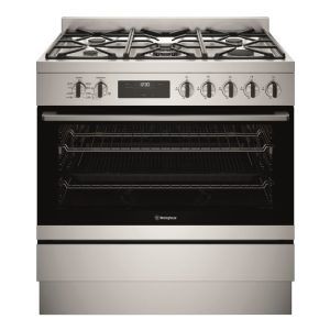 Westinghouse 90cm Freestanding Dual Fuel Cooker - Stainless Steel