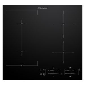 Westinghouse 60cm 4 Zone Induction Cooktop with Bridging Zone - Black Glass