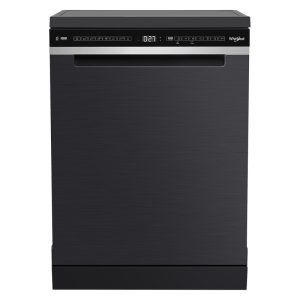 Whirlpool 60cm Freestanding Dishwasher - Black Stainless Steel