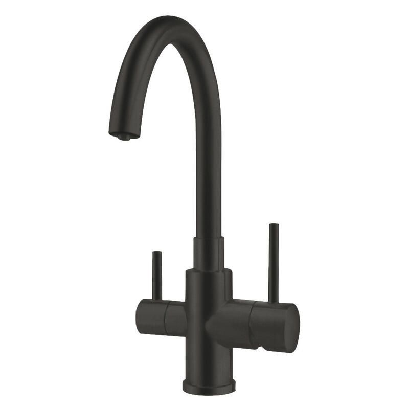 Zip 3 Way Filter Mixer Tap - Matte Black